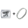  Egyptian  Eye Combination Italian Charm Bracelet