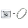  Egyptian  Bird Combination Italian Charm Bracelet