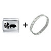 Year Of The  Pig   Italian   Charm  Bracelet FBT_L_P0307_STARTER