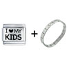 I Heart My  Kids  Italian Charm Bracelet FBT_L_P0335_STARTER