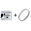 Daughter Half Heart Combination Italian Charm Bracelet
