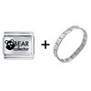  Bear  Collector Italian Charm Bracelet