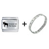 Moose On The Loose Italian Charm  Bracelet 