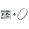Talk To The  Hand  Italian Charm Bracelet FBT_L_P0411_STARTER