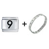 Number Nine Italian Charm Bracelet