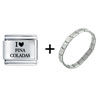 I Heart Pina Coladas Italian Charm Bracelet