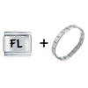 Fl  Florida  State Combination Italian Charm Bracelet