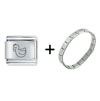 Duckling  Italian   Charm   Bracelet 