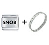 Snob  Italian   Charm   Bracelet 