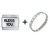 Bless You  Italian   Charm   Bracelet 