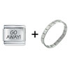 Go Away Combination  Italian   Charm   Bracelet 