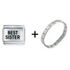 Best  Sister  Italian Charm Bracelet