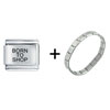 Born To Shop Italian Charm  Bracelet 