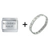  Hair  Blondes Rule Italian Charm Bracelet