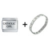 Catholic Girl Italian  Charm  Bracelet