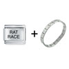Rat Race Combination  Italian   Charm   Bracelet 