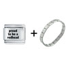 Proud To Be A Redhead Combination Italian  Charm  Bracelet