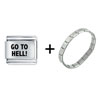 Go To Hell! Combination  Italian   Charm   Bracelet 