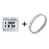 2 Sexy 2 B 50 Combination Italian Charm Bracelet