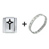 Lutheran  Cross  Italian Charm Bracelet