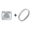 He Who Laughs Last Combination  Italian   Charm   Bracelet 
