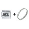So Many  Men , So Little Time Italian Charm  Bracelet 