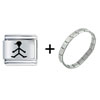  Boy  With Hat  Italian   Charm  Bracelet