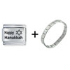 Hanukkah  Holiday  Italian Charm  Bracelet 