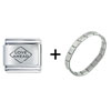 Love Road Sign Italian Charm Bracelet