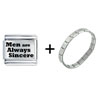  Men  Are Always Sincere Italian Charm  Bracelet 
