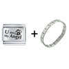 U Are My  Angel   Italian   Charm  Bracelet