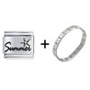  Summer  Starfish Italian Charm Bracelet