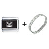 Facial  Tribal  Mask Italian Charm Bracelet