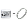 Number 1  Nana  Italian Charm Bracelet