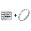 Family Is Home Italian Charm  Bracelet 