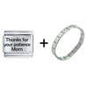 Patience Of Mom Italian Charm  Bracelet 