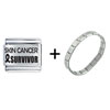 Skin  Cancer  Survivor Italian Charm  Bracelet 