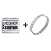 Lung  Cancer  Survivor Italian Charm  Bracelet 