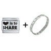 Love Is To Share Italian Charm  Bracelet  FBT_L_P1451_STARTER