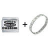 World's Coolest  Custom   Laser  Italian Charm Bracelet