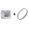 Celebration Name And Date  Custom   Italian   Charm   Bracelet 