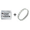 Great Star Custom Laser Combination Laser Italian Charm