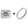  Custom  Heart And Snowflakes  Laser  Combination  Italian   Charm   ... 