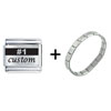 Number 1 Custom Laser Combination Laser Italian Charm