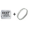 Best Hearts  Custom   Italian   Charm   Bracelet 