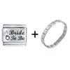 Bride To Be Laser Italian Charm Bracelet