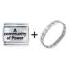 Culture A Community Of  Power  Laser Italian Charm Bracelets  ... 