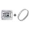  Water  Polo Laser Italian Charm Bracelet