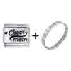 Cheer Mom Laser  Italian  Charm Bracelet