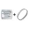 The Dog(pablo Picasso) Laser Italian Charm Combination Bracelet